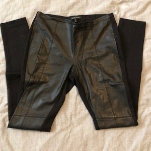Anthropologie pleather front leggings